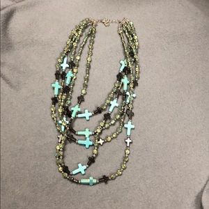 Western cross necklace